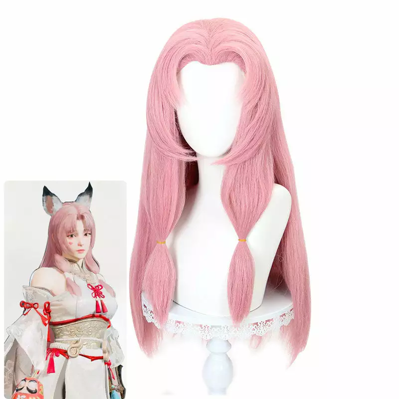 Cosplay Clans Game Naraka: Bladepoint Tsuchimikado Kurumi Pink Cosplay Wigs 3 Cosplay Clans Game Naraka: Bladepoint Tsuchimikado Kurumi Pink Cosplay Wigs