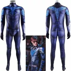 Cosplay Clans DC Teen Titans Go Nightwing Jumpsuit Cosplay Costumes