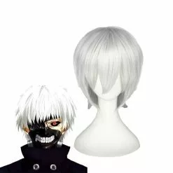 Cosplay Clans Anime Tokyo Ghoul Kaneki Ken White Cosplay Wigs