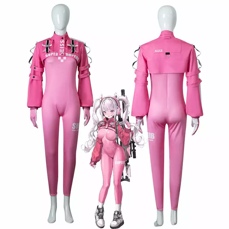 Cosplay Clans Game Goddess Of Victory: NIKKE Alice Jumpsuit Cosplay Costumes 3 Cosplay Clans Game Goddess Of Victory: NIKKE Alice Jumpsuit Cosplay Costumes