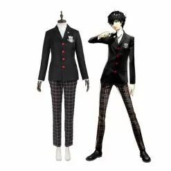 Cosplay Clans Anime Persona 5 Akira Kurusu Joker Uniforms Cosplay Costume