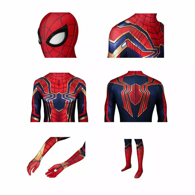 Cosplay Clans Movie Spider-Man: Far From Home Peter Parker Spiderman Jumpsuit Elastic Force Cosplay Costume With Headgear 8 Cosplay Clans Movie Spider-Man: Far From Home Peter Parker Spiderman Jumpsuit Elastic Force Cosplay Costume With Headgear - Image 6