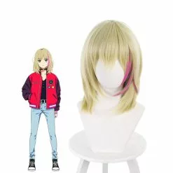 Cosplay Clans Anime Wonder Egg Priority Kawai Rika Blonde Cosplay Wigs