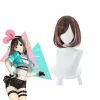 Cosplay Clans Virtual YouTuber Kizuna AI Short Brown Halloween Cosplay Wig