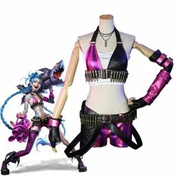 Cosplay Clans Game LOL Loose Cannon Jinx Cosplay Costumes