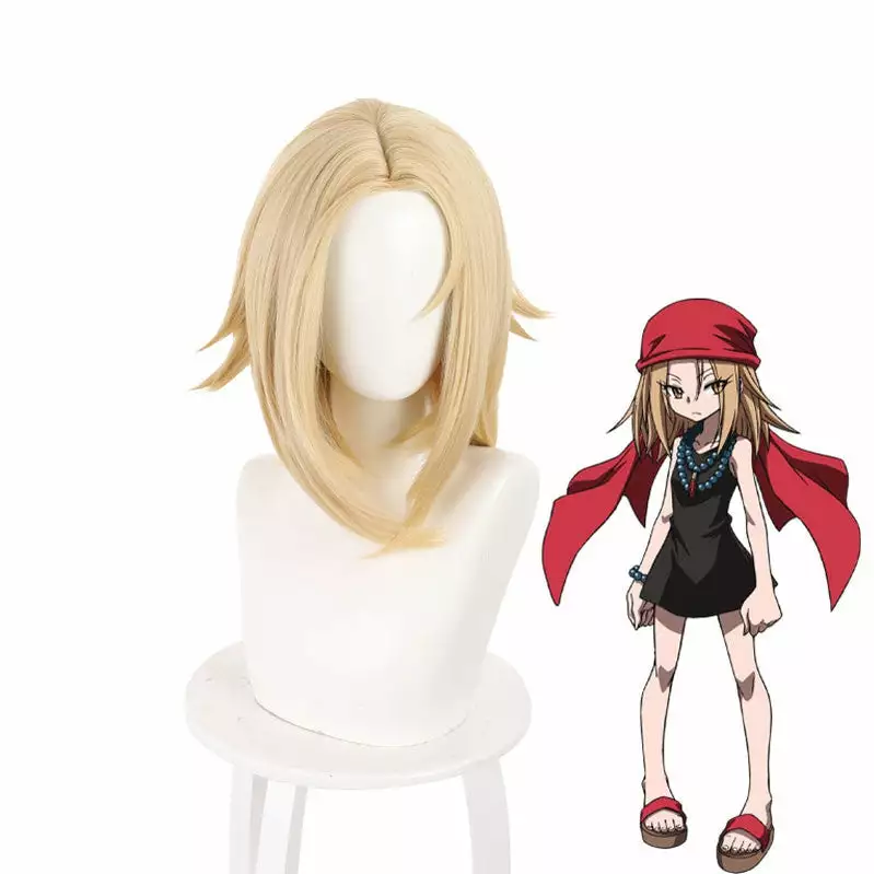 Cosplay Clans Anime Shaman King Anna Kyoyama Blonde Cosplay Wigs 3 Cosplay Clans Anime Shaman King Anna Kyoyama Blonde Cosplay Wigs