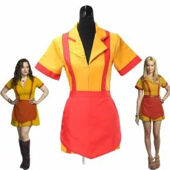 Cosplay Clans 2 Broke Girls Max Caroline Kellnerinnen Uniform Cosplay Costumes