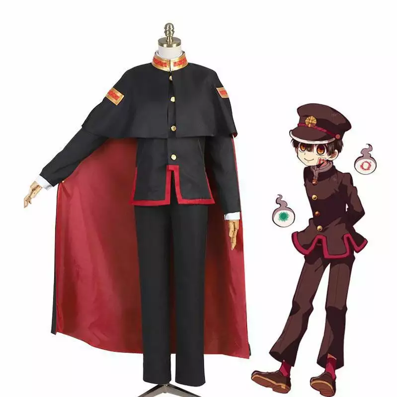 Cosplay Clans Toilet-Bound Hanako-kun Hanako-kun Uniform Cosplay Costume 3 Cosplay Clans Toilet-Bound Hanako-kun Hanako-kun Uniform Cosplay Costume