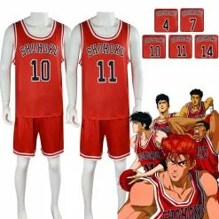 Cosplay Clans Anime Slam Dunk Hanamichi Sakuragi Basketball Uniform Cosplay Costumes