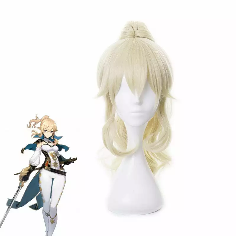 Cosplay Clans Game Genshin Impact Jean Blonde Ponytail Cosplay Wigs 3 Cosplay Clans Game Genshin Impact Jean Blonde Ponytail Cosplay Wigs