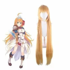 Cosplay Clans Princess Connect! Re:Dive Eustiana Von Astrea Yellow Gradient 120cm Long Straight Cosplay Wigs