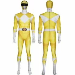 Cosplay Clans Mighty Morphin Power Rangers Dime Tribe Knight Boi Tiger Ranger Yellow Ranger Cosplay Costumes