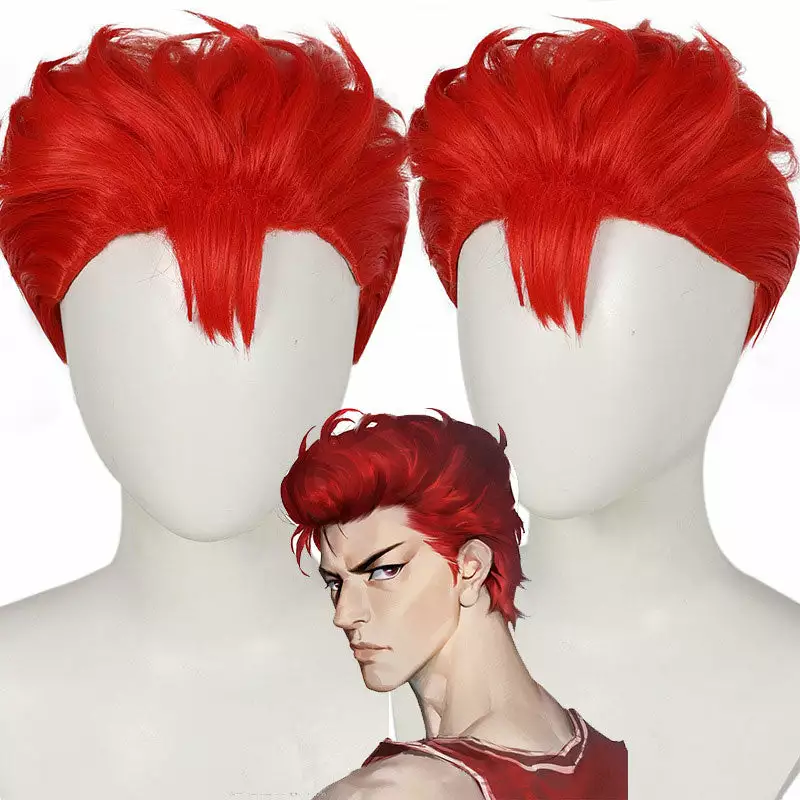 Cosplay Clans Anime Slam Dunk Hanamichi Sakuragi Cosplay Wig 3 Cosplay Clans Anime Slam Dunk Hanamichi Sakuragi Cosplay Wig