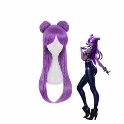 Cosplay Clans LOL KDA Skin Kaisa 65cm Long Straight Purple Cosplay Wigs