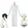 Cosplay Clans Anime The Promised Neverland Ray And Norman White Shirt Suit Cosplay Costumes -Cosplay Clans Sales 1 98b291a3 621e 4a97 a67a aec38e72cf14