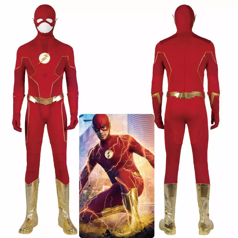 Cosplay Clans The Flash Season 8 Barry Allen Jumpsuit Cosplay Costumes 3 Cosplay Clans The Flash Season 8 Barry Allen Jumpsuit Cosplay Costumes