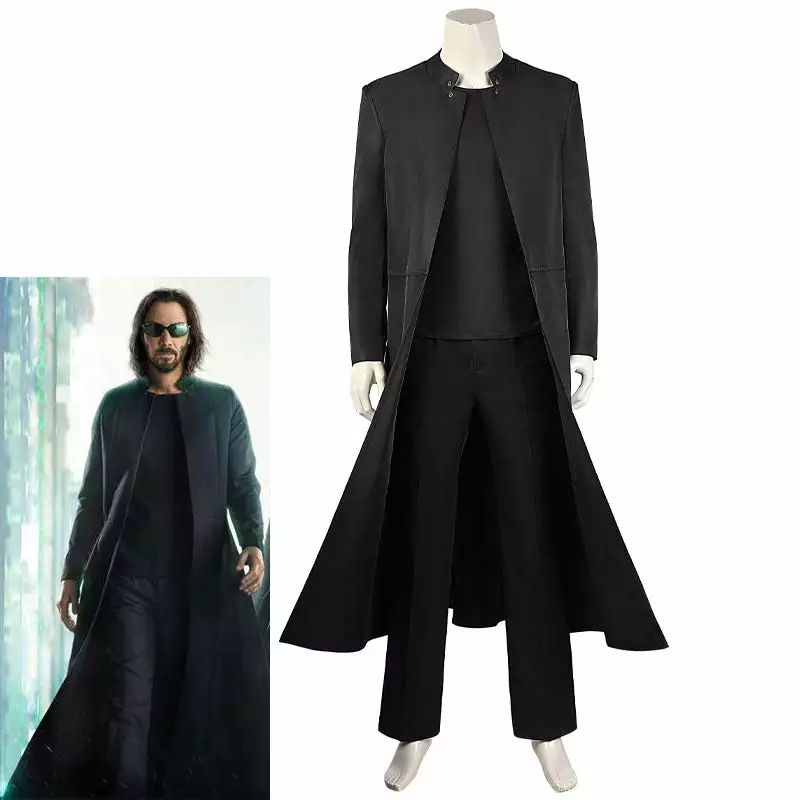 Cosplay Clans The Matrix Resurrections Neo Fullset Cosplay Costume 3 Cosplay Clans The Matrix Resurrections Neo Fullset Cosplay Costume