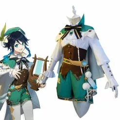 Cosplay Clans Game Genshin Impact Venti Gradient Full Set Cosplay Costume