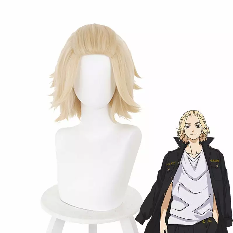 Cosplay Clans Anime Tokyo Revengers Manjiro Sano Mikey Light Blonde Short Cosplay Wigs 3 Cosplay Clans Anime Tokyo Revengers Manjiro Sano Mikey Light Blonde Short Cosplay Wigs