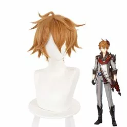 Cosplay Clans Game Genshin Impact Tartaglia Brown Cosplay Wigs