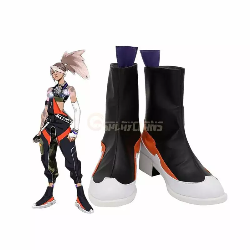 Cosplay Clans LOL True Damage Akali Cosplay Boots Customized Leather Shoes For Boys And Girls 3 Cosplay Clans LOL True Damage Akali Cosplay Boots Customized Leather Shoes For Boys And Girls