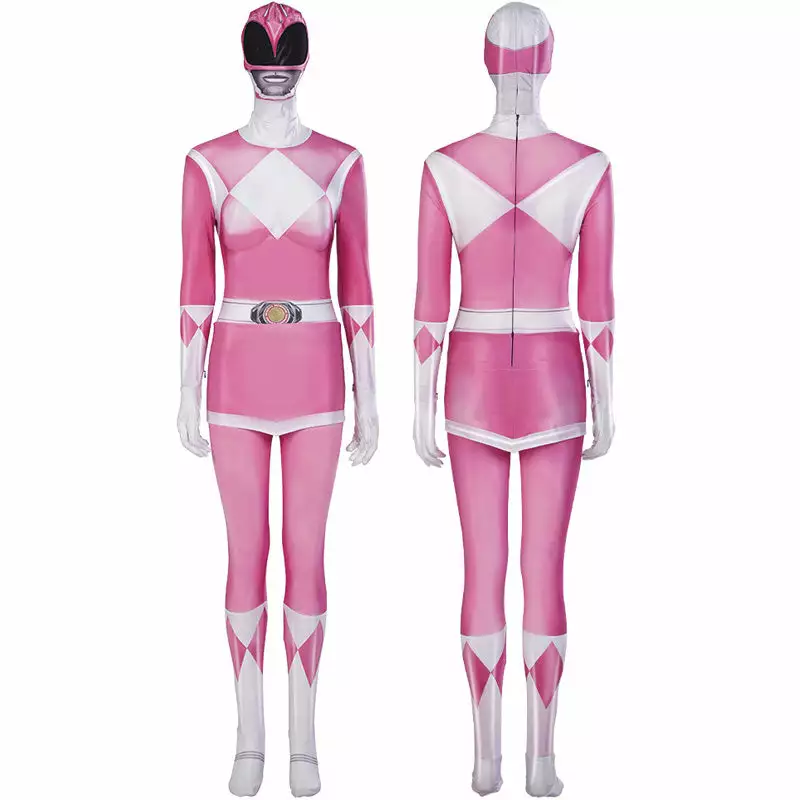 Cosplay Clans Mighty Morphin Power Rangers Ptera Ranger Pink Ranger Cosplay Costumes 4 Cosplay Clans Mighty Morphin Power Rangers Ptera Ranger Pink Ranger Cosplay Costumes - Image 2