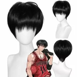 Cosplay Clans Anime Slam Dunk Kaede Rukawa Cosplay Wig