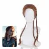 Cosplay Clans Moive Black Widow Natasha Romanoff Brown Ponytail Braid Cosplay Wigs