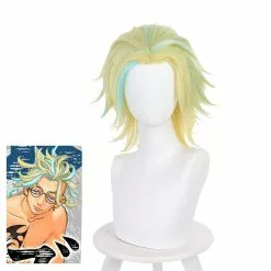 Cosplay Clans Anime Tokyo Revengers Rindo Haitani Yellow Blue Cosplay Wigs