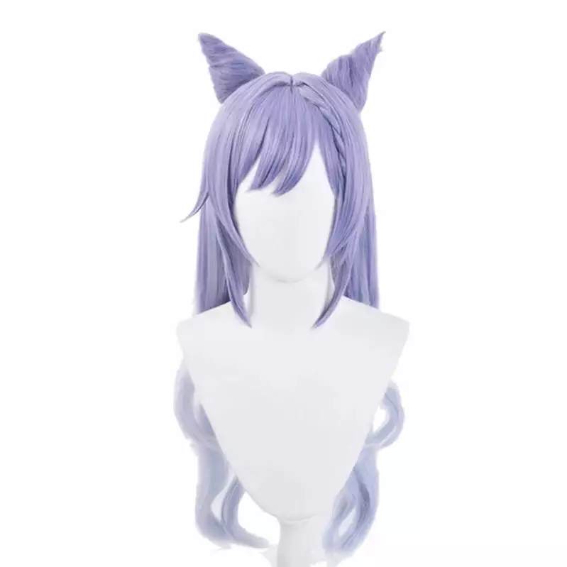 Cosplay Clans Game Genshin Impact Keqing Ponytails Mixed Purple Cosplay Wig With Ears 4 Cosplay Clans Game Genshin Impact Keqing Ponytails Mixed Purple Cosplay Wig With Ears - Image 2