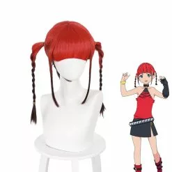 Cosplay Clans Anime SSSS.DYNAZENON Asukagawa Chise Red Gradient Brown Ponytail Cosplay Wigs
