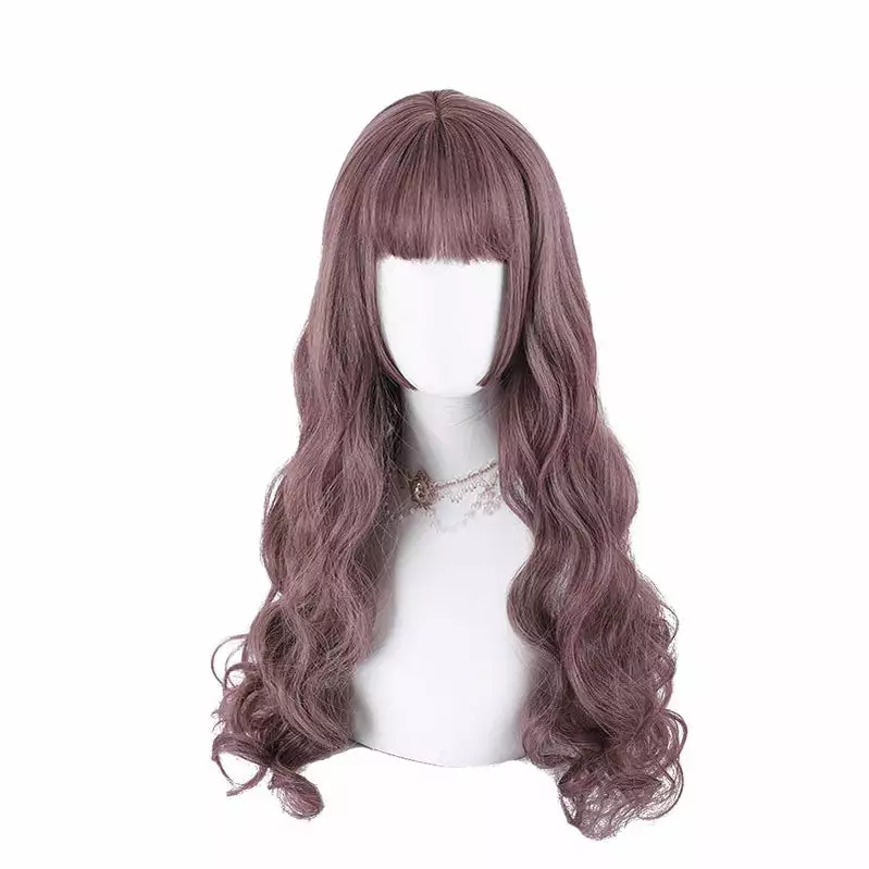 Cosplay Clans Women Fashion Long Red Wavy Sweet Bangs Lolita Wigs 4 Cosplay Clans Women Fashion Long Red Wavy Sweet Bangs Lolita Wigs - Image 2