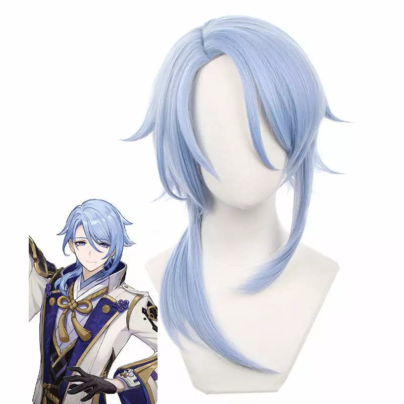 Cosplay Clans Game Genshin Impact Kamisato Ayaka Cosplay Wigs 3 Cosplay Clans Game Genshin Impact Kamisato Ayaka Cosplay Wigs