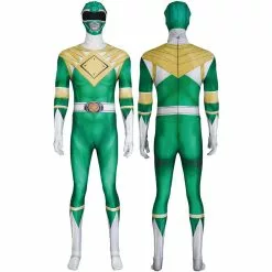Cosplay Clans Mighty Morphin Power Rangers Yamato Tribe Knight Burai Dragon Ranger Green Ranger Cosplay Costumes