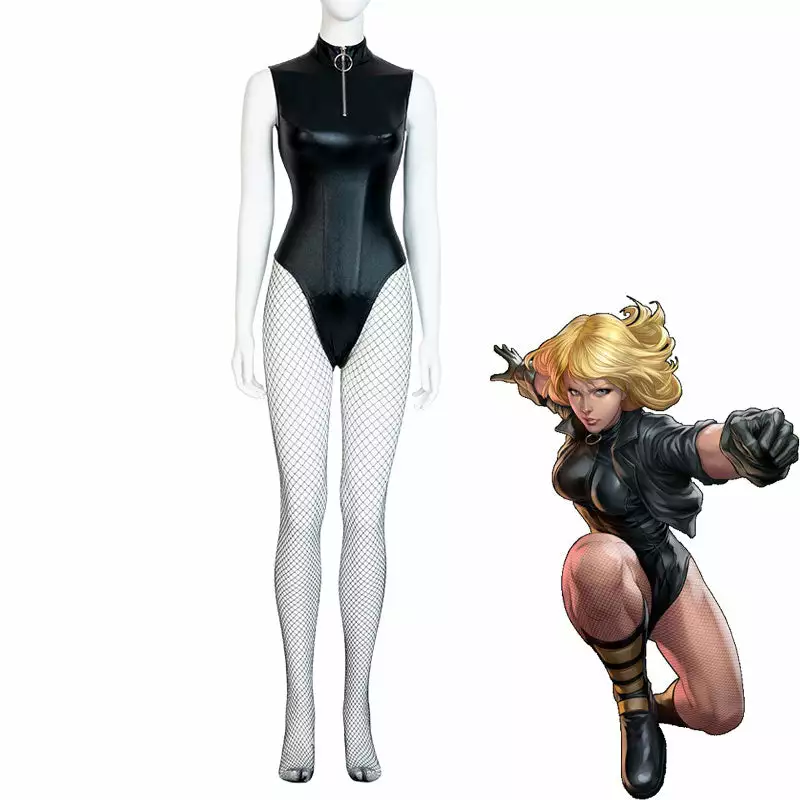 Cosplay Clans DC Comics: Dinah Drake Black Canary Swimsuit Cosplay Costumes 3 Cosplay Clans DC Comics: Dinah Drake Black Canary Swimsuit Cosplay Costumes