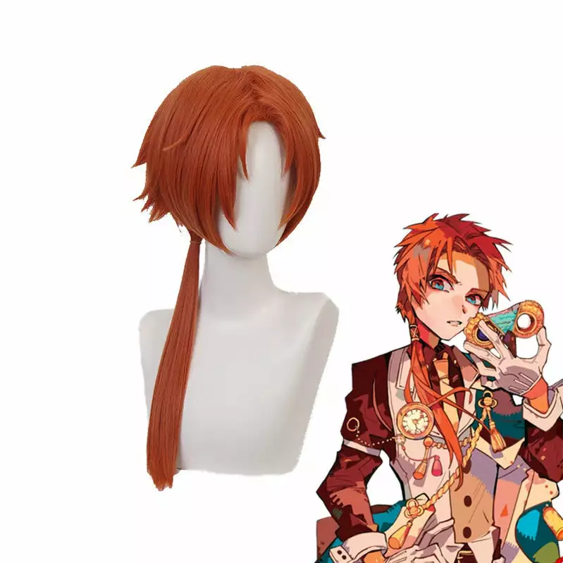 Cosplay Clans Anime TBHK Toilet-bound Hanako-kun Aoi Akane Long Orange Cosplay Wigs 3 Cosplay Clans Anime TBHK Toilet-bound Hanako-kun Aoi Akane Long Orange Cosplay Wigs