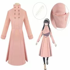 Cosplay Clans Anime SPY×FAMILY Yor Forger Pink Dress Cosplay Costumes