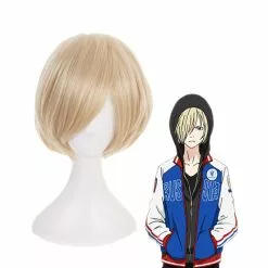Cosplay Clans Anime Yuri On Ice Yuri Plisetsky Short Blond Cosplay Wigs