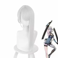 Cosplay Clans Game Nier Replicant Kaine Silver Braided Cosplay Wigs