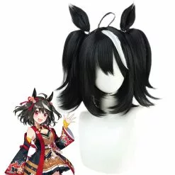 Cosplay Clans Uma Musume Pretty Derby Kitasan Black Cosplay Wig With Ear Props