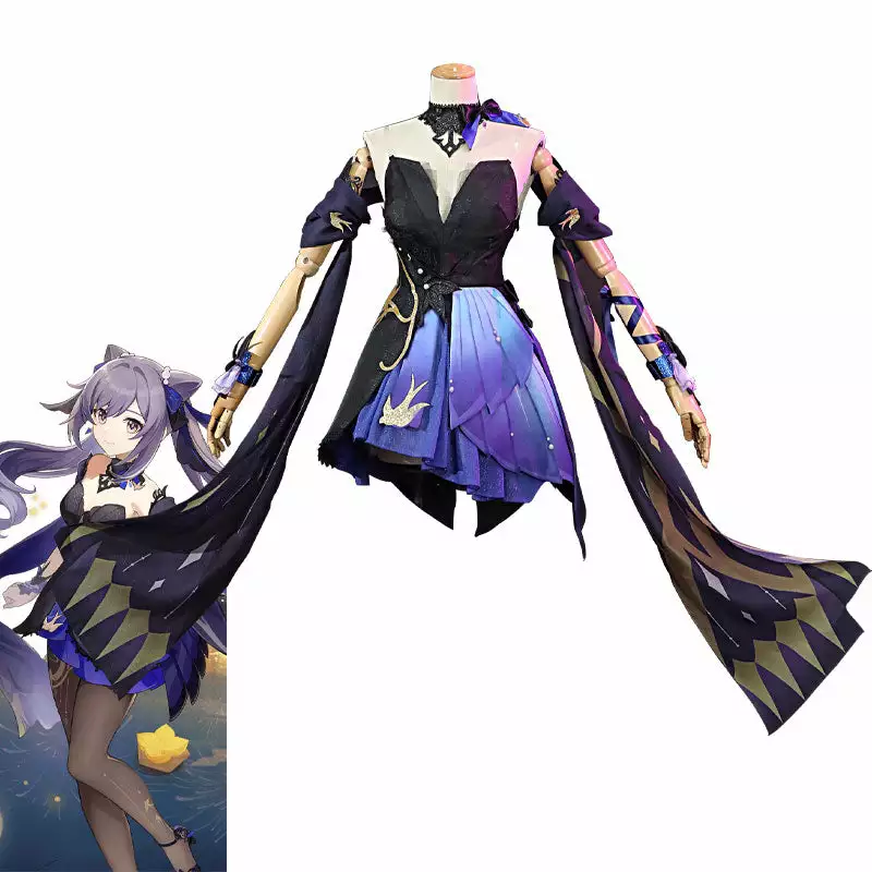 Cosplay Clans Game Genshin Impact Keqing Opulent Splendor Cosplay Costumes 3 Cosplay Clans Game Genshin Impact Keqing Opulent Splendor Cosplay Costumes