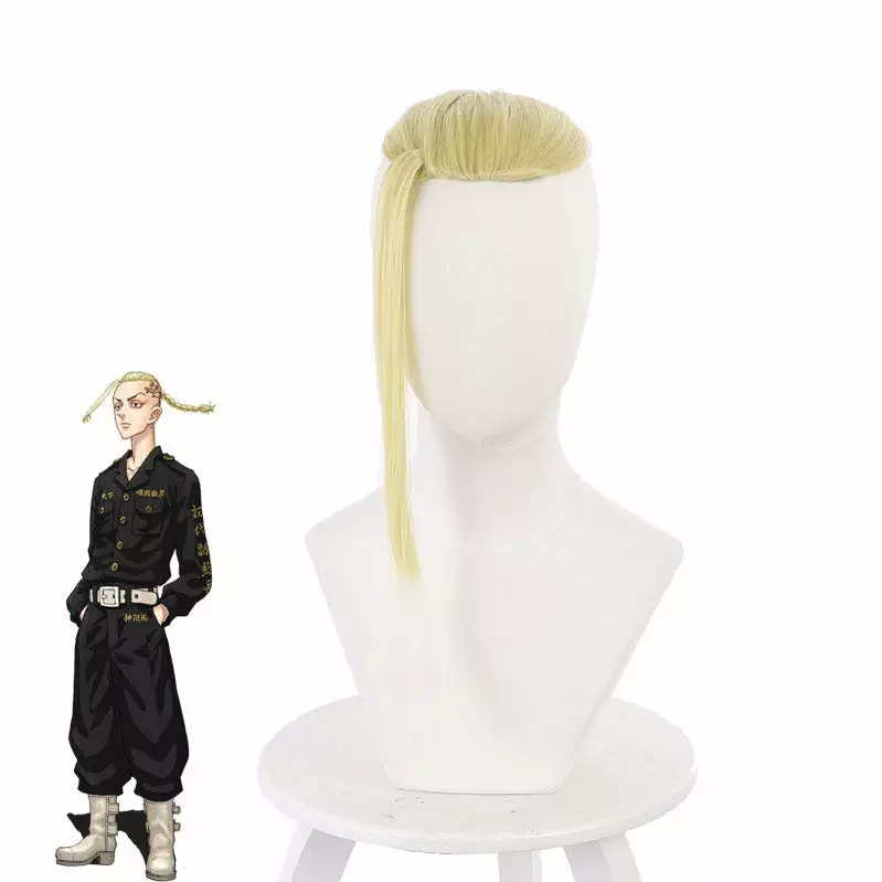Cosplay Clans Anime Tokyo Revengers Ken Ryuguji Blonde Cosplay Wigs 3 Cosplay Clans Anime Tokyo Revengers Ken Ryuguji Blonde Cosplay Wigs