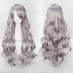 Cosplay Clans Women Wavy Sweet 80cm Long White And Gray Lolita Fashion Wigs With Bangs 10 Cosplay Clans Women Wavy Sweet 80cm Long White And Gray Lolita Fashion Wigs With Bangs -Cosplay Clans Sales 24