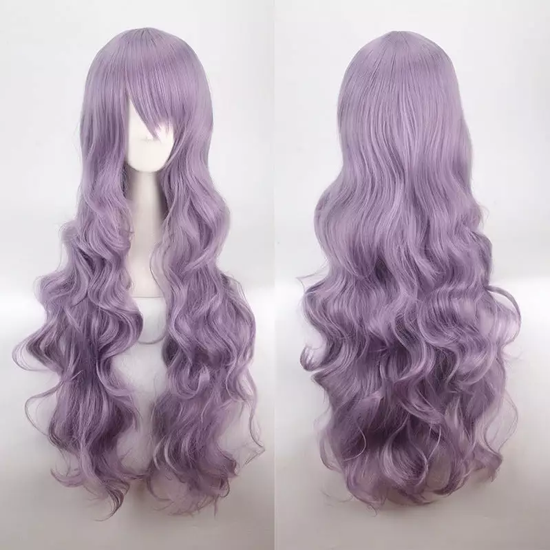 Cosplay Clans Women Wavy Sweet 80cm Long Purple And Blue Lolita Fashion Wigs With Bangs 4 Cosplay Clans Women Wavy Sweet 80cm Long Purple And Blue Lolita Fashion Wigs With Bangs - Image 2