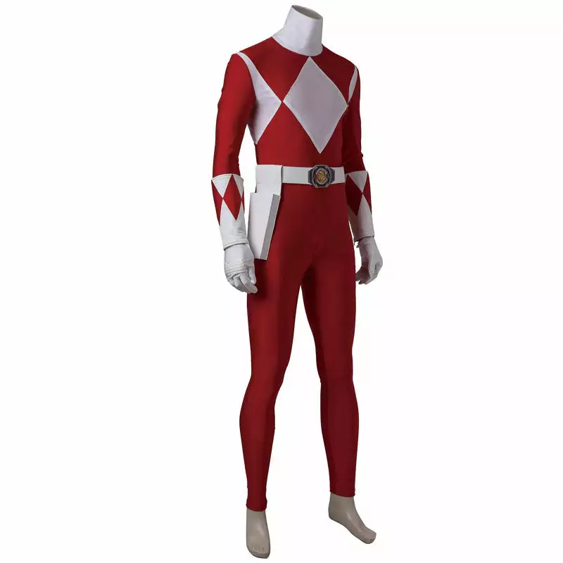 Cosplay Clans Mighty Morphin Power Rangers Jason Lee Scott Red Ranger Cosplay Costumes 4 Cosplay Clans Mighty Morphin Power Rangers Jason Lee Scott Red Ranger Cosplay Costumes - Image 2