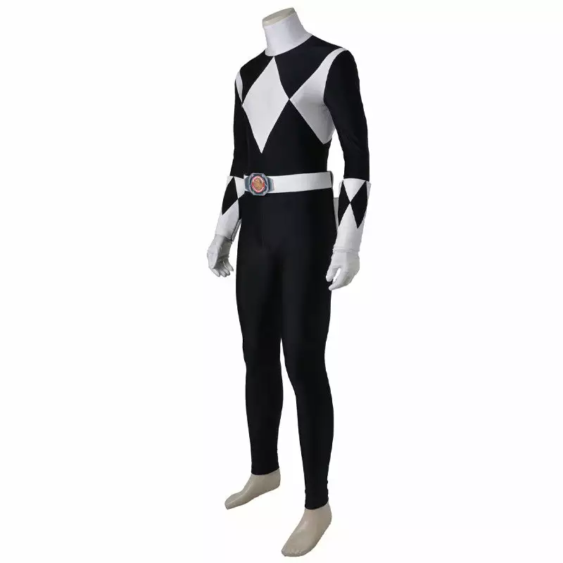 Cosplay Clans Mighty Morphin Power Rangers Zack Taylor Black Ranger Cosplay Costumes 4 Cosplay Clans Mighty Morphin Power Rangers Zack Taylor Black Ranger Cosplay Costumes - Image 2