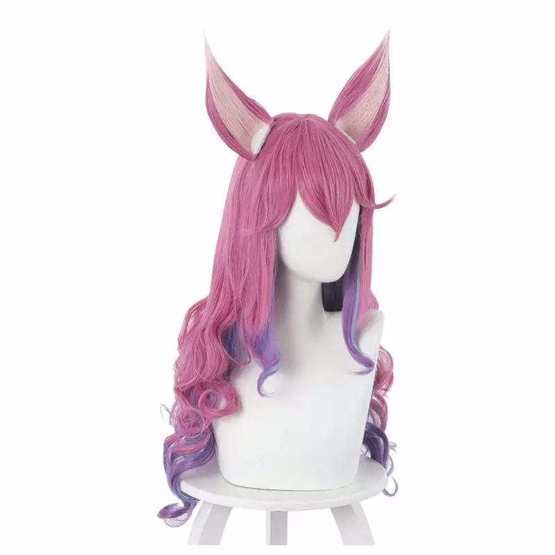 Cosplay Clans Game LOL Spirit Blossom Ahri Pink Long Wavy Cosplay Wigs 5 Cosplay Clans Game LOL Spirit Blossom Ahri Pink Long Wavy Cosplay Wigs - Image 3