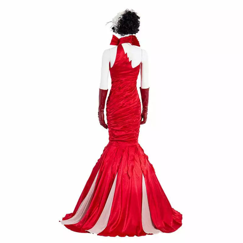 Cosplay Clans Movie Cruella Cruella De Vil Red Dress Halloween Cosplay Costumes 6 Cosplay Clans Movie Cruella Cruella De Vil Red Dress Halloween Cosplay Costumes - Image 4