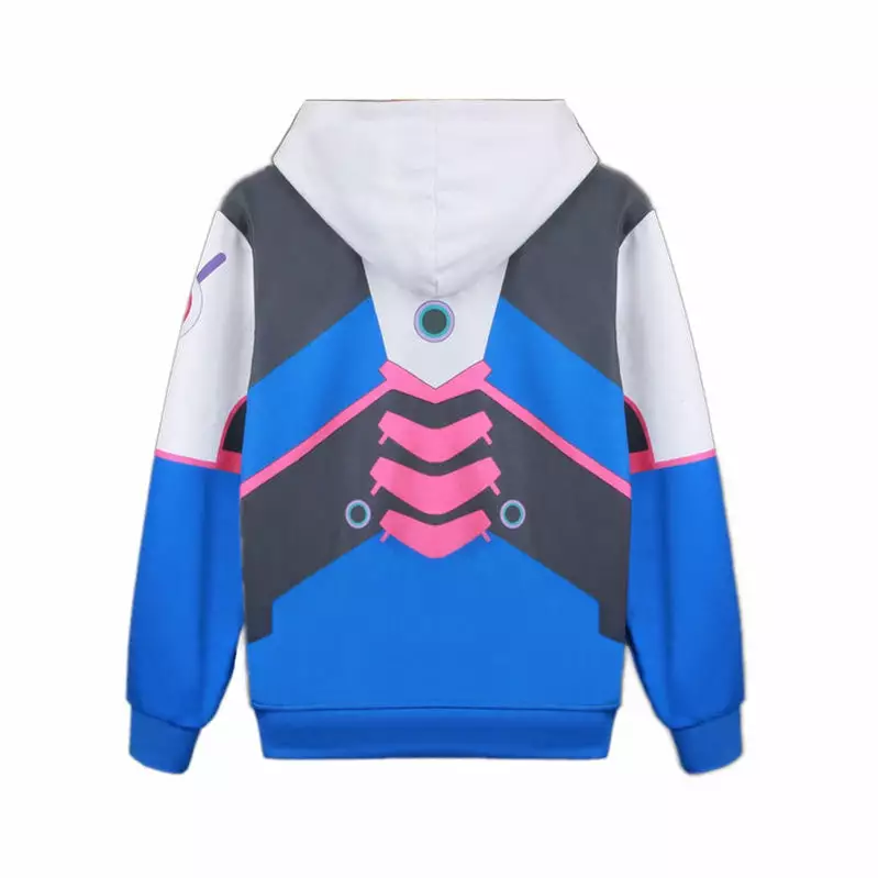 Cosplay Clans Game OW Overwatch D.Va Hana Song Fleece Lined Hoodie Jacket Cosplay Costumes 5 Cosplay Clans Game OW Overwatch D.Va Hana Song Fleece Lined Hoodie Jacket Cosplay Costumes - Image 3