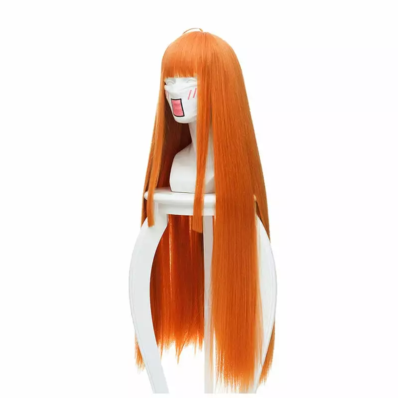 Cosplay Clans Anime Persona 5 Futaba Sakura Straight Orange Cosplay Wigs 4 Cosplay Clans Anime Persona 5 Futaba Sakura Straight Orange Cosplay Wigs - Image 2
